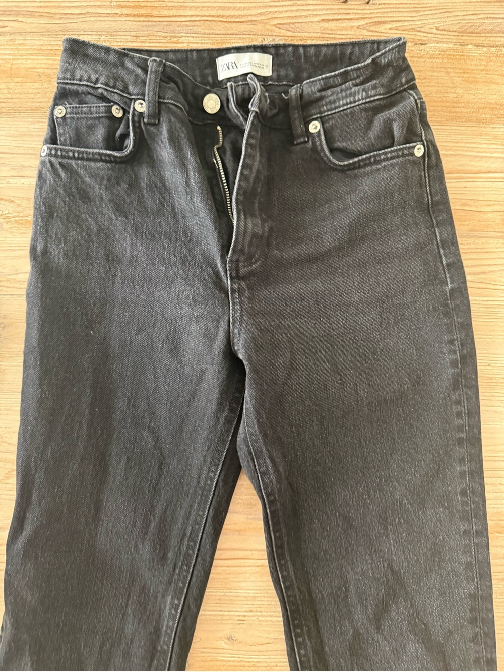 Zara women  Black Straight Jeans
